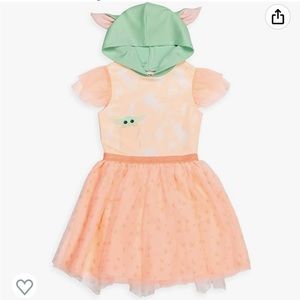STAR WARS The Child Girls Cosplay Costume Short Sleeve Dress Toddler, 4T/5T